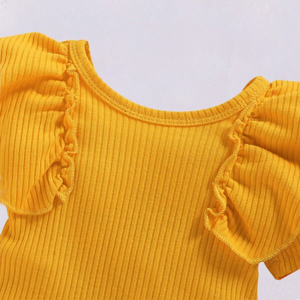 Top Flower Print Baby Shorts | Bodysuit - Image 4