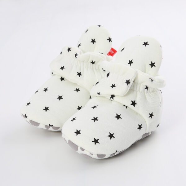 Spring, autumn and winter knitted fabric baby cotton shoes - Image 3