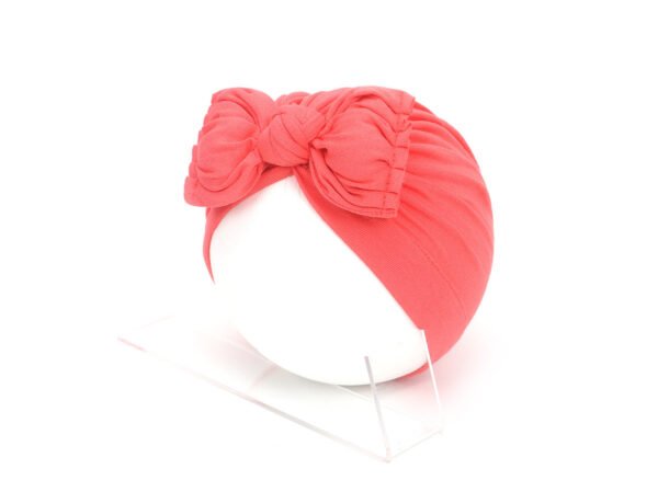 Pleated Baby Hat Bow Solid Color Pullover Indian Hat - Image 5