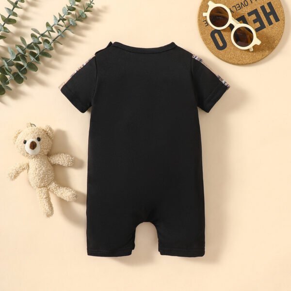 Letter Embroidery Cute Baby Onesie - Image 7