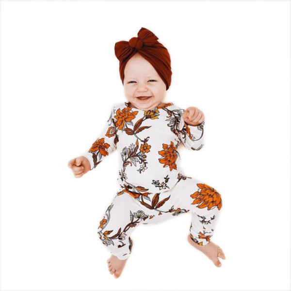 Pleated Baby Hat Bow Solid Color Pullover Indian Hat - Image 6