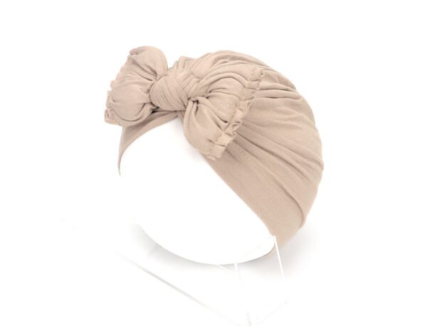 Pleated Baby Hat Bow Solid Color Pullover Indian Hat - Image 7